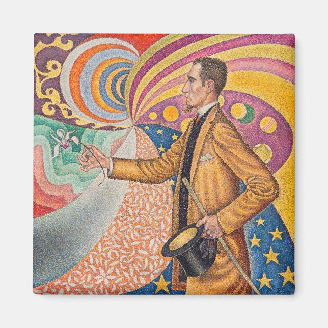 Paul Signac - Porträtt från Felix Feneon, Opus 217 Magnet (Framsidan)