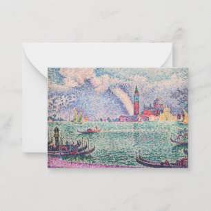 Paul Signac - Rainbow, Venedig Anteckningskort