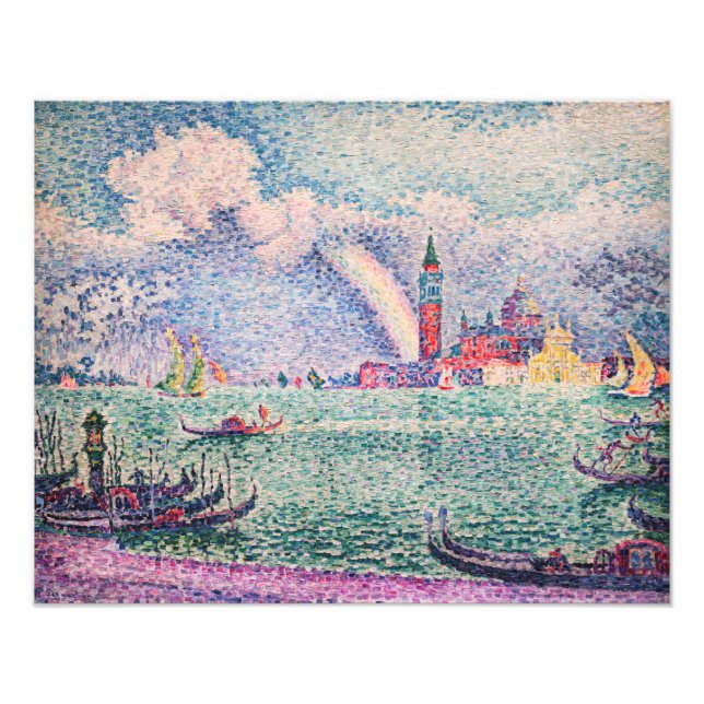 Paul Signac - Rainbow, Venedig Fototryck (Framsidan)