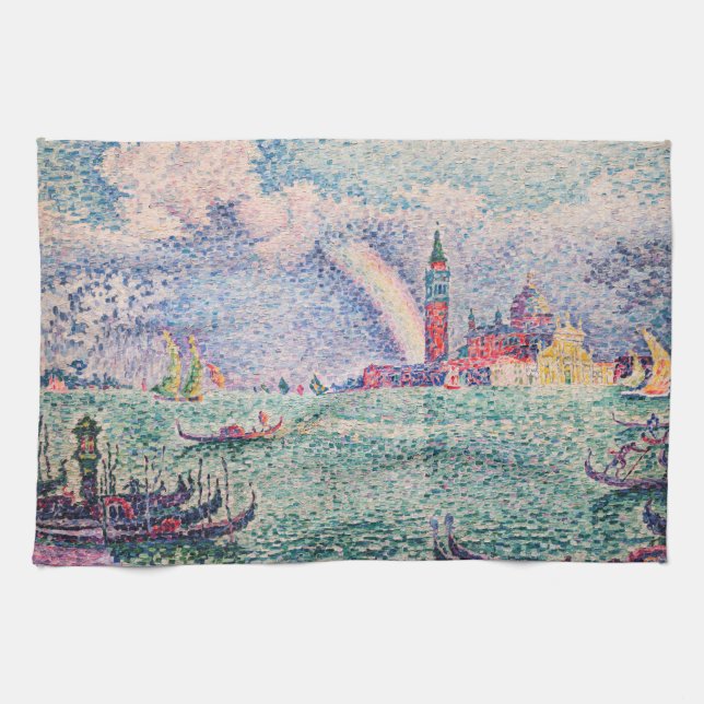 Paul Signac - Rainbow, Venedig Kökshandduk (Horisontell)