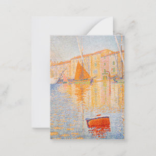 Paul Signac - Red Buoy, Saint-Tropez Anteckningskort