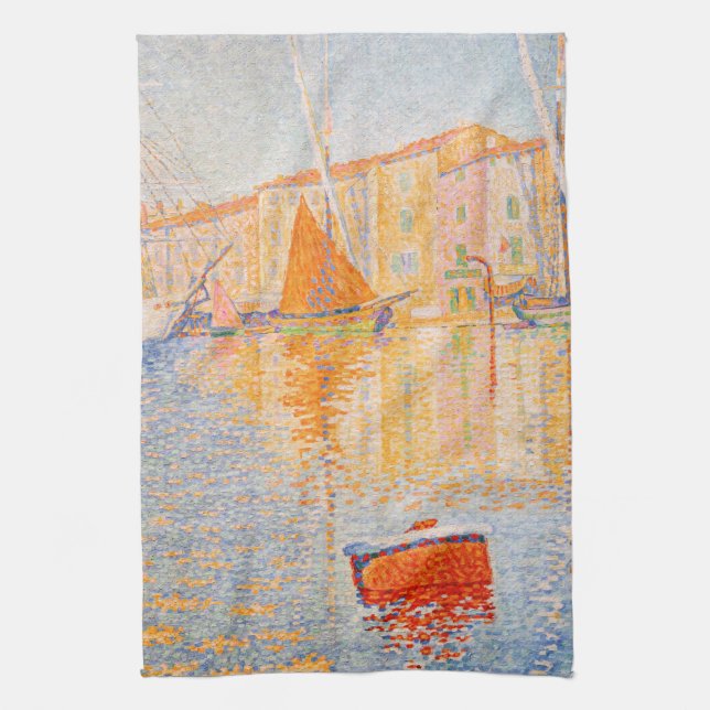 Paul Signac - Red Buoy, Saint-Tropez Kökshandduk (Vertikal)