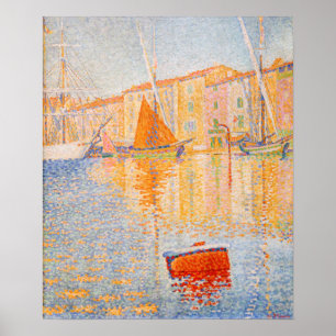 Paul Signac - Red Buoy, Saint-Tropez Poster