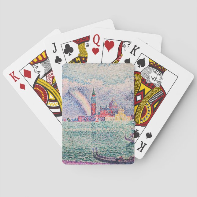 Paul Signac - Regnbåge, Venedig Casinokort (Baksidan)