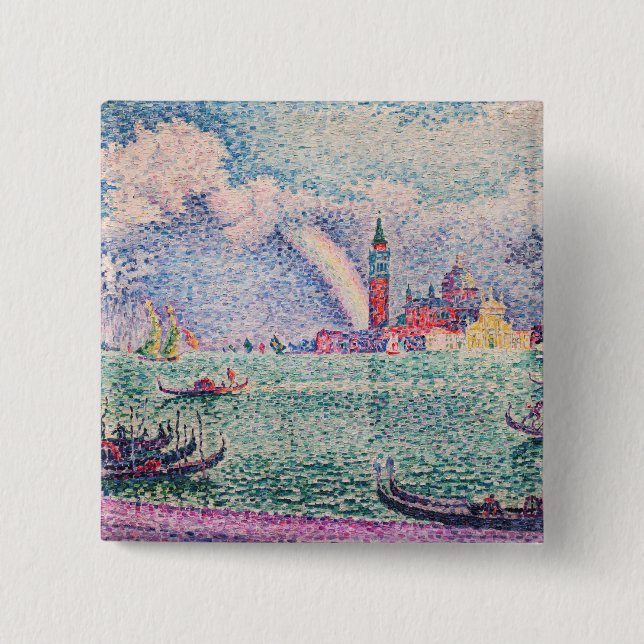 Paul Signac - Regnbåge, Venedig Knapp (Framsida)