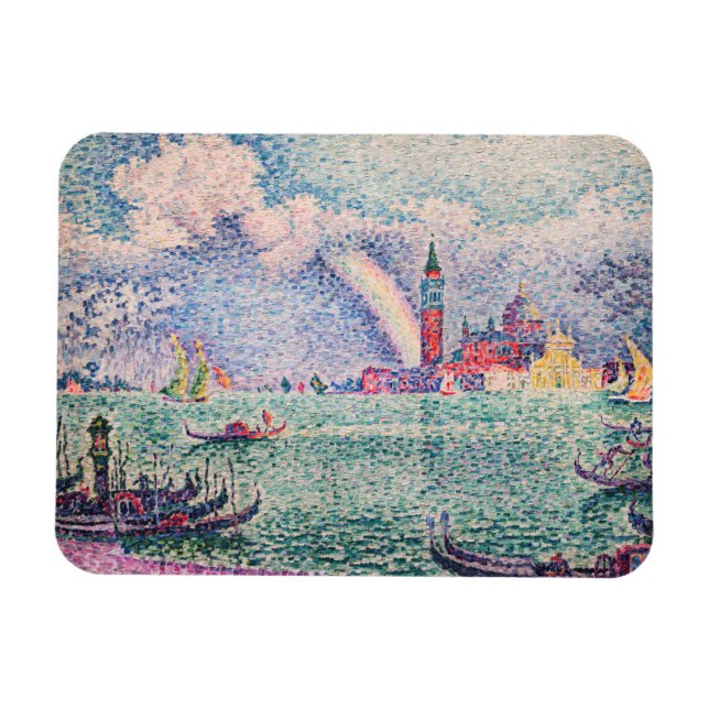 Paul Signac - Regnbåge, Venedig Magnet (Horisontell)