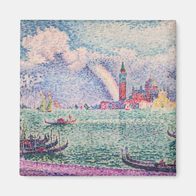 Paul Signac - Regnbåge, Venedig Magnet (Framsidan)