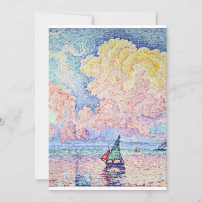 Paul Signac - Rosa Cloud, Antibes, 1916 Inbjudningar (Framsida)