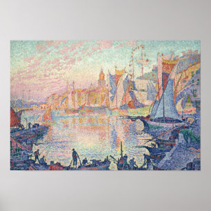 Paul Signac - Saint-Tropez hamn Poster