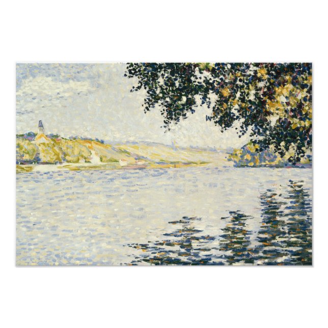 Paul Signac - Seine på Herblay Fototryck (Framsidan)