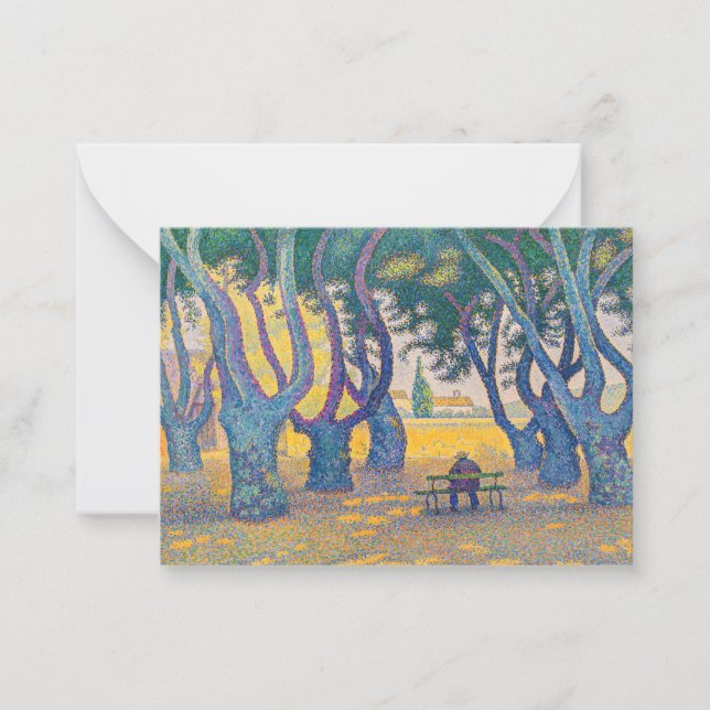 Paul Signac - Ställe des Lices, Saint-Tropez Anteckningskort (Framsida)