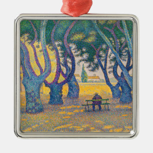 Paul Signac - Ställe des Lices, Saint-Tropez Julgransprydnad Metall