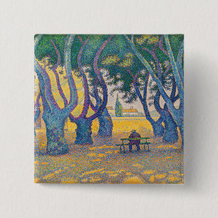 Paul Signac - Ställe des Lices, Saint-Tropez Knapp