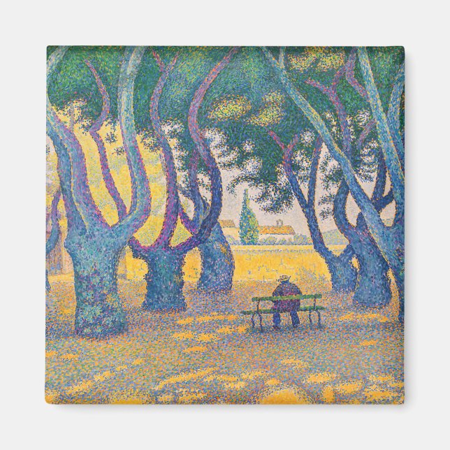 Paul Signac - Ställe des Lices, Saint-Tropez Magnet (Framsidan)