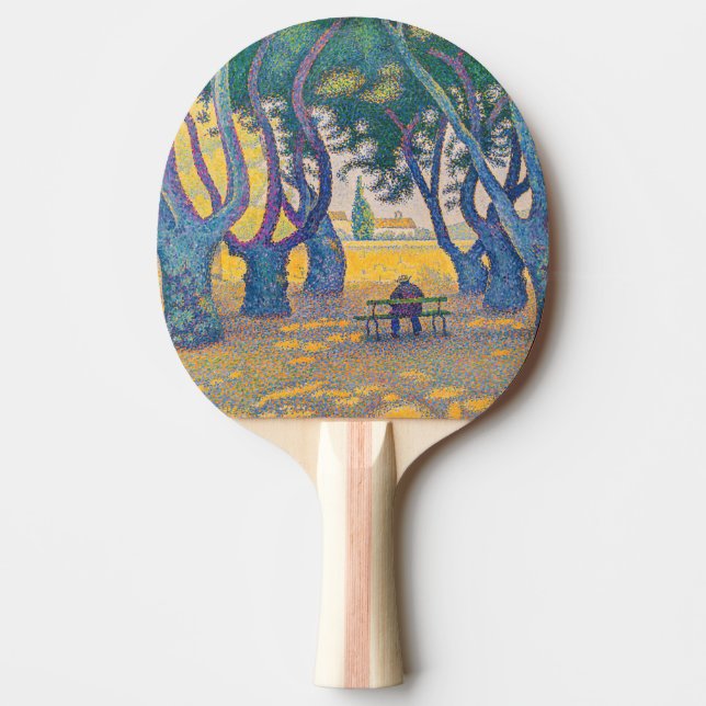 Paul Signac - Ställe des Lices, Saint-Tropez Pingisracket (Framsidan)