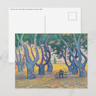 Paul Signac - Ställe des Lices, Saint-Tropez Vykort