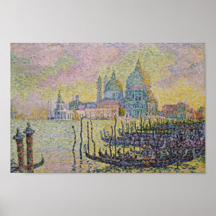Paul Signac- storslagen kanal (Venise) Poster