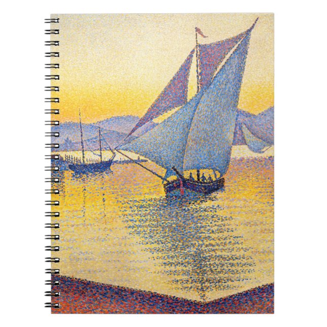Paul Signac - The Port at Sunset, Opus 236 Anteckningsbok (Framsidan)