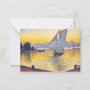 Paul Signac - The Port at Sunset, Opus 236 Anteckningskort