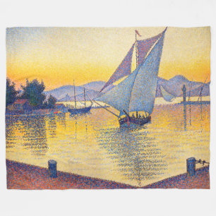 Paul Signac - The Port at Sunset, Opus 236 Fleecefilt