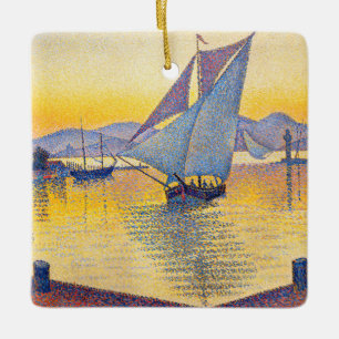 Paul Signac - The Port at Sunset, Opus 236 Julgransprydnad Keramik