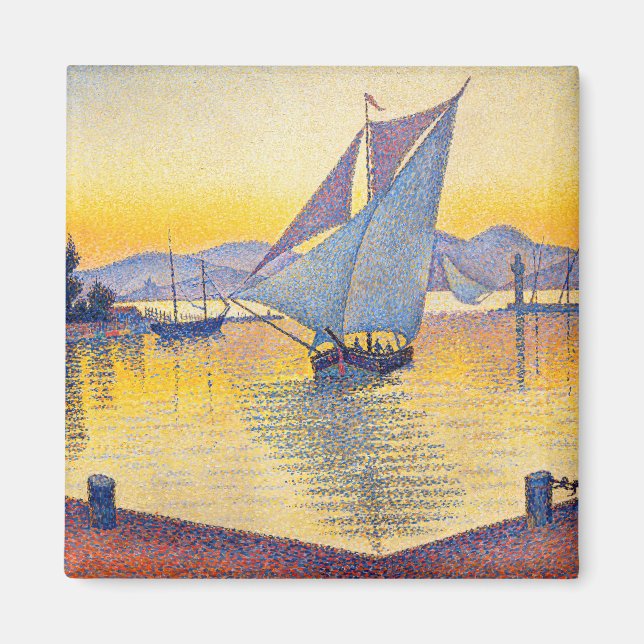 Paul Signac - The Port at Sunset, Opus 236 Magnet (Framsidan)