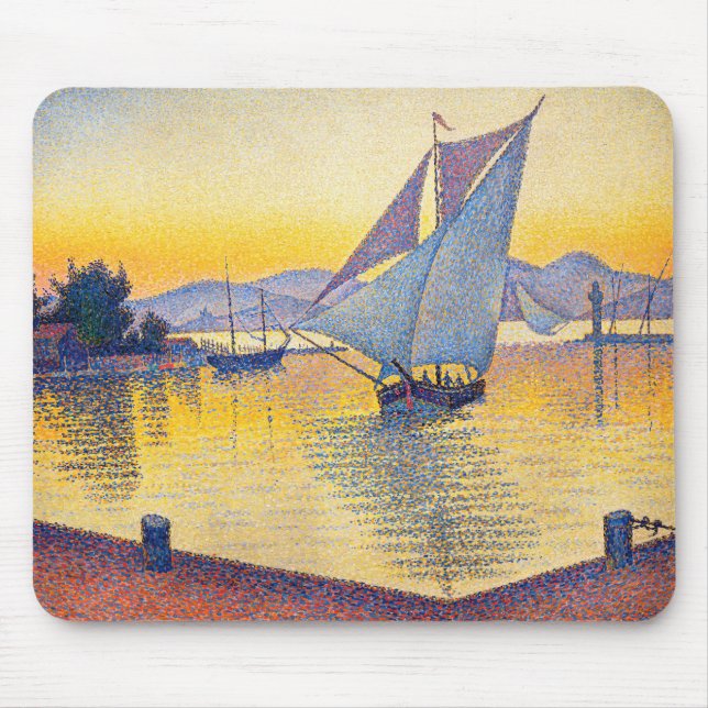 Paul Signac - The Port at Sunset, Opus 236 Musmatta (Framsidan)