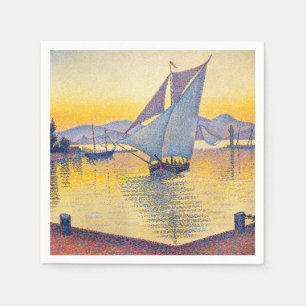 Paul Signac - The Port at Sunset, Opus 236 Pappersservett