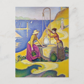 Paul Signac - Unga kvinnor i Provence vid brunnen Vykort