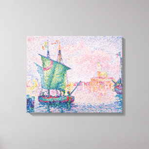 Paul Signac - Venedig, Det rosa molnet Canvastryck