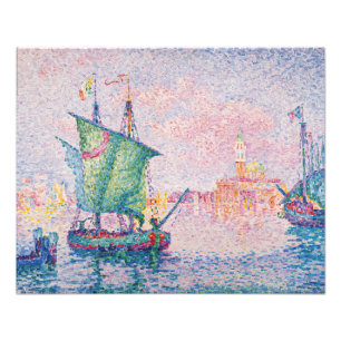 Paul Signac - Venedig, Det rosa molnet Fototryck