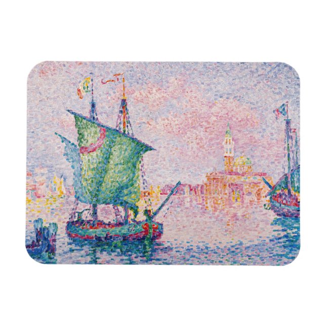 Paul Signac - Venedig, Det rosa molnet Magnet (Horisontell)