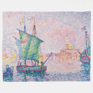 Paul Signac - Venedig, Rosa Cloud Fleecefilt