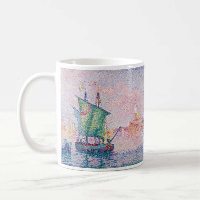 Paul Signac - Venedig, Rosa Cloud Kaffemugg (Vänster)