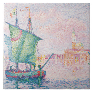Paul Signac - Venedig, Rosa Cloud Kakelplatta