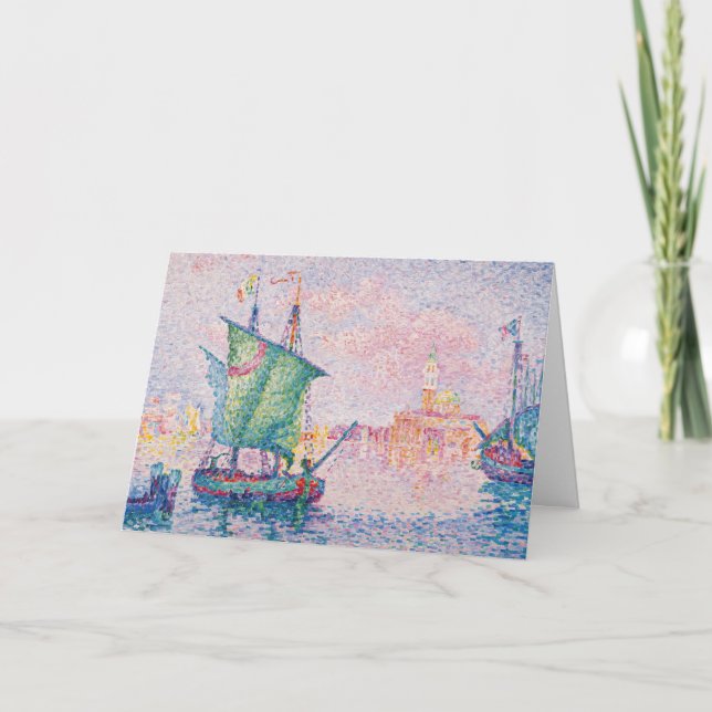 Paul Signac - Venedig, Rosa Cloud Kort (Framsida)