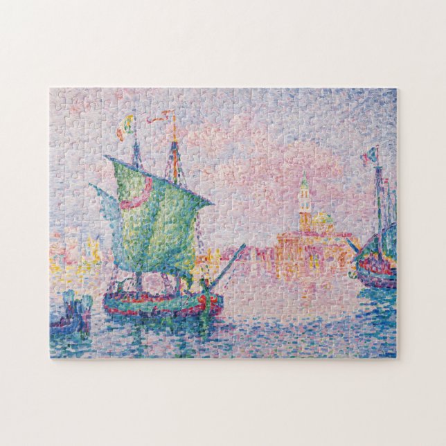Paul Signac - Venedig, Rosa Cloud Pussel (Horisontell)