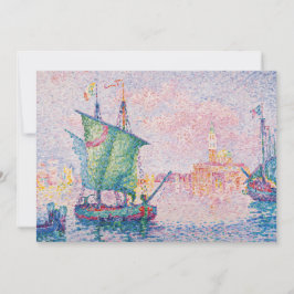 Paul Signac - Venedig, Rosa Cloud Tack Kort