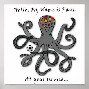 Paul, soccer octopus poster