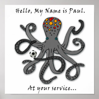 Paul, soccer octopus poster