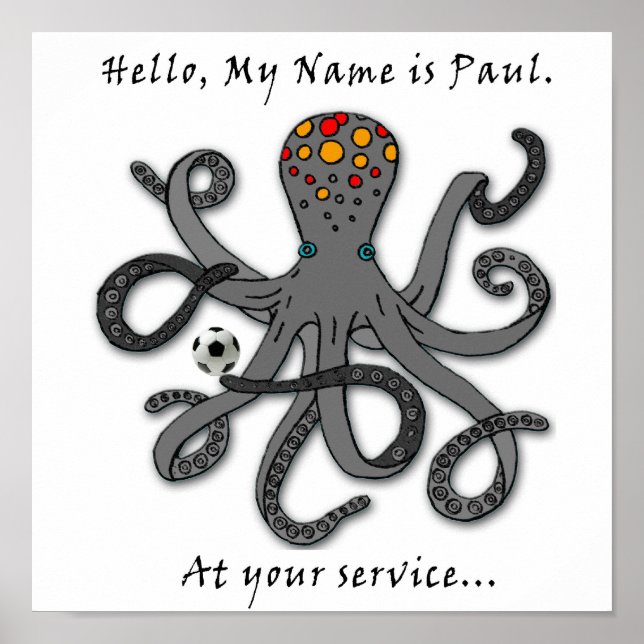 Paul, soccer octopus poster (Framsidan)