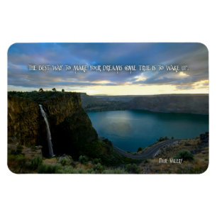 Paul Valery Inspirational Citote "Wake up" Flexibl Magnet