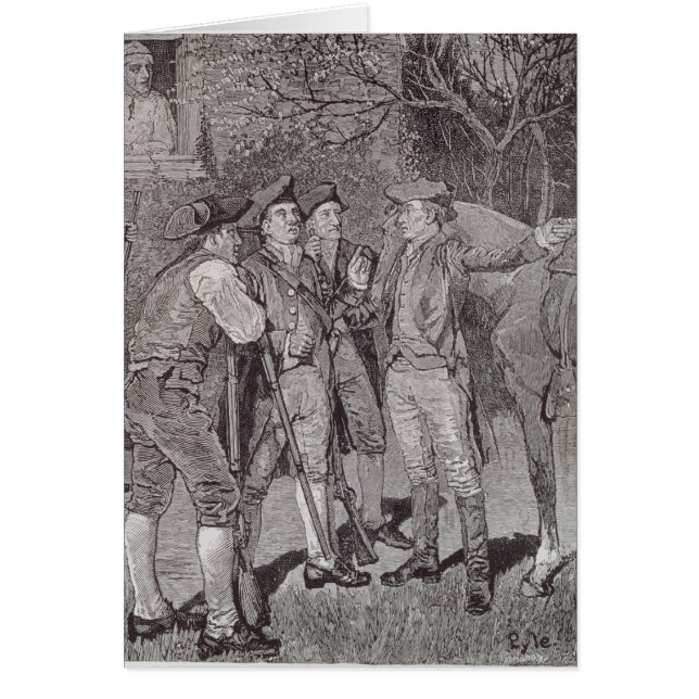 Paul vördar på Lexington Hälsningskort (Framsidan)