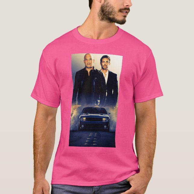 Paul Walker Vin Diesel T Shirt (Framsida)