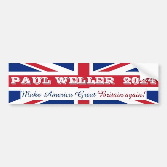 Paul Weller 2024 Bumper Sticker Bildekal (Framsidan)
