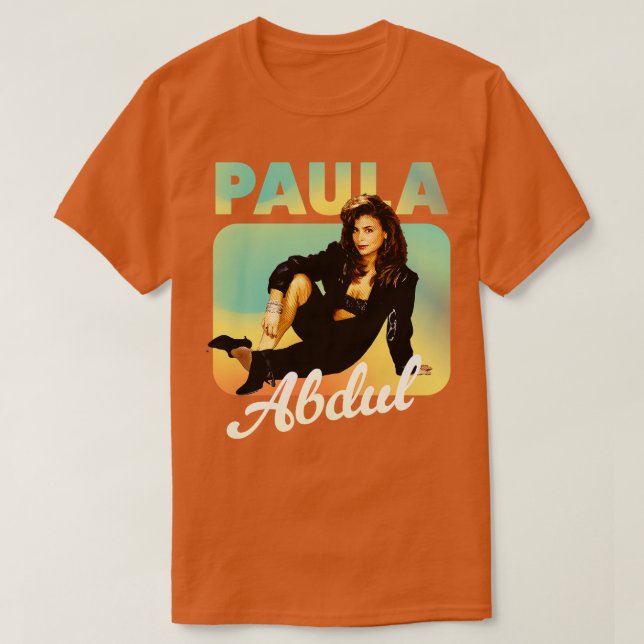 Paula Abdul Retro Vintage T Shirt (Design framsida)