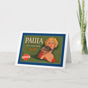 Paula Brand från Santa Paula Helgkort