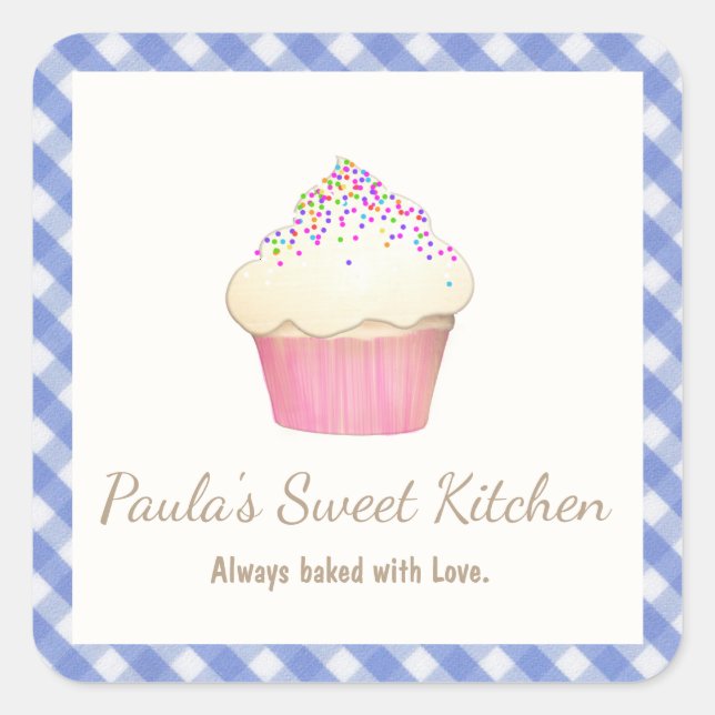 Paula Fyrkantigt Klistermärke (Framsida)