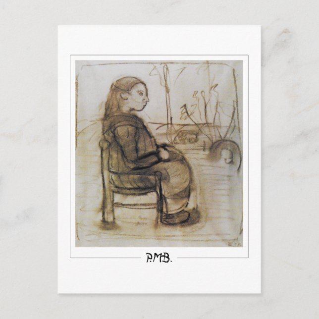 Paula Modersohn-Becker #105 - Finkonst Vykort (Framsida)