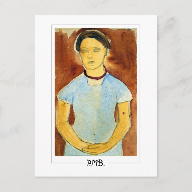 Paula Modersohn-Becker #108 - Finkonst Vykort (Framsida)